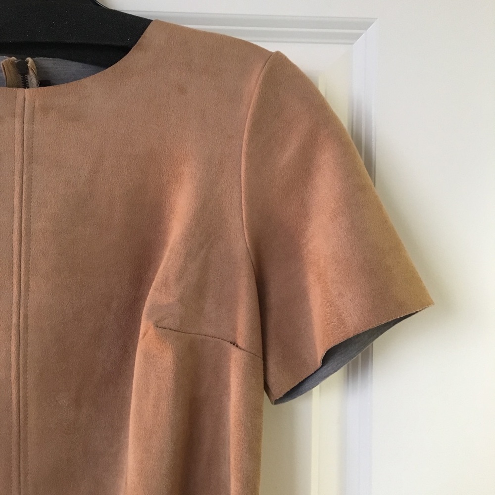 Faux Suede Shift Dress - Picture 2 of 6
